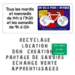 Un Vélo Pour L'afrique, Saint-Nicolas-de-Redon - Horaires d'ouverture
