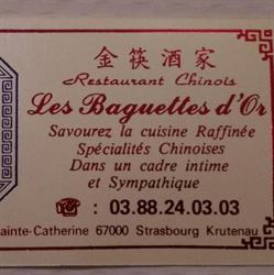 Restaurant Chinois Les Baguettes d'Or, Strasbourg - Horaires d'ouverture