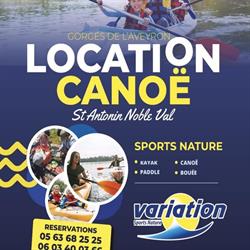 Location Canoë et Kayak Variation Sports Nature, Saint-Antonin-Noble-Val - Horaires d'ouverture