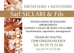 Siclari Et Fils Sarl, Challes-les-Eaux - Horaires d'ouverture
