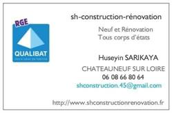 Sh-Construction Renovation, Châteauneuf-sur-Loire - Horaires d'ouverture