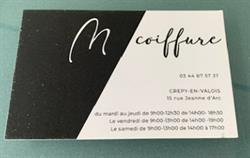 M Coiffure, Crépy-en-Valois - Horaires d'ouverture