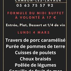 L'Auberge Du Relais Cathare, Cambon-lès-Lavaur - Horaires d'ouverture