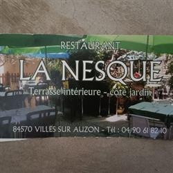 Restaurant La Nesque, Villes-sur-Auzon - Horaires d'ouverture