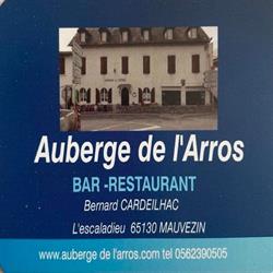 AUBERGE DE L'ARROS, Mauvezin - Horaires d'ouverture
