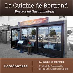La Cuisine de Bertrand, Les Sables-d'Olonne - Horaires d'ouverture