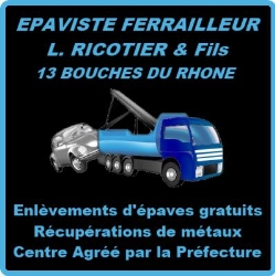 RICOTIER & Fils EPAVISTE FERRAILLEUR, Châteauneuf-les-Martigues - Horaires d'ouverture