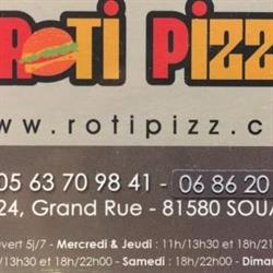 Roti Pizz, Soual - Horaires d'ouverture