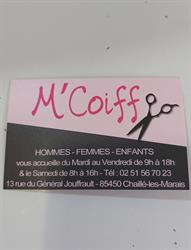 M'Coiff, Chaillé-les-Marais - Horaires d'ouverture
