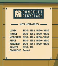 Poncelet Recyclage, Sedan - Horaires d'ouverture