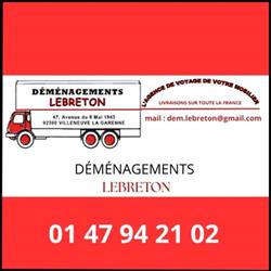 Déménagements LeBreton, Villeneuve-la-Garenne - Horaires d'ouverture