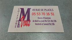 M ET VOUS COIFFURE, Villeneuve-sur-Lot - Horaires d'ouverture