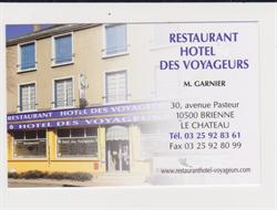 Restaurant Hôtel Des Voyageurs, Brienne-le-Château - Horaires d'ouverture