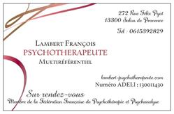 Lambert François Psychothérapeute, Salon-de-Provence - Horaires d'ouverture