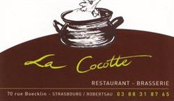 La Cocotte, Strasbourg - Horaires d'ouverture