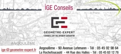 IGE Conseils Géomètres-Expert, La Rochefoucauld - Horaires d'ouverture