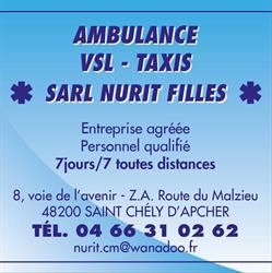 Nurit Filles, Saint-Chély-d'Apcher - Horaires d'ouverture