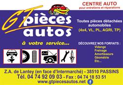 GT PIECES AUTOS, Passins - Horaires d'ouverture