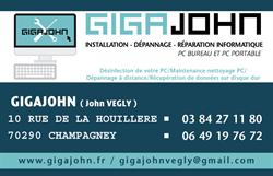 GIGAJOHN Dépannage Informatique, Champagney - Horaires d'ouverture