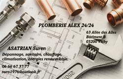 PLOMBERIE ALEX 24/24, Vichy - Horaires d'ouverture