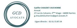 Gaëlle CHAUDET-DUCHENNE - AVOCAT, Nantes - Horaires d'ouverture