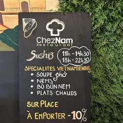 Notre restaurant Chez Nam, Marseille - Horaires d'ouverture