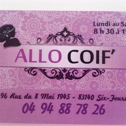 Allo Coif Sanary, Sanary-sur-Mer - Horaires d'ouverture