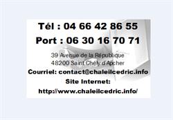 CHALEIL CEDRIC INFO, Saint-Chély-d'Apcher - Horaires d'ouverture