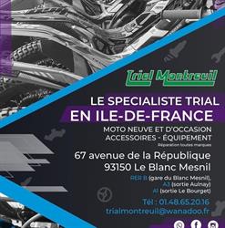Trial Montreuil motos et équipements de trial, Le Blanc-Mesnil - Horaires d'ouverture