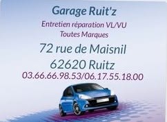Garage Ruit’z, Ruitz - Horaires d'ouverture
