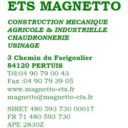Ets MAGNETTO, Pertuis - Horaires d'ouverture