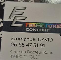 FERMETURES CONFORT Artisan Menuisier, Cholet - Horaires d'ouverture