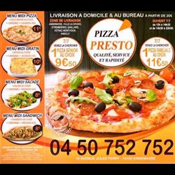 Presto Pizza, Annemasse - Horaires d'ouverture