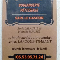 Le Gascon, Laroque-Timbaut - Horaires d'ouverture