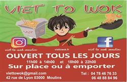 Viet To Wok, Moulins - Horaires d'ouverture