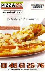 Pizza 212, Le Blanc-Mesnil - Horaires d'ouverture