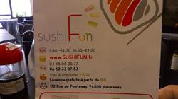 SushiFun, Vincennes - Horaires d'ouverture