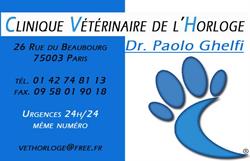 Clinique Vétérinaire de l'Horloge, Paris - Horaires d'ouverture