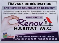 Rénov'HABITAT MC, Divion - Horaires d'ouverture