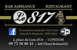 le 817, Condom - Horaires d'ouverture