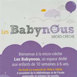 La micro-crèche Les Babynous, Lorette - Horaires d'ouverture