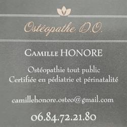 Ostéopathe D.O. Camille HONORE, Carros - Horaires d'ouverture