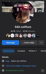 S & H COIFFURE, Tourcoing - Horaires d'ouverture