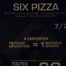 Six-Pizza, Tours - Horaires d'ouverture