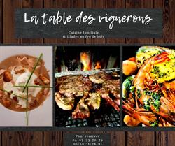 La Table Des Vignerons, Tourbes - Horaires d'ouverture