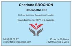 Charlotte BROCHON Ostéopathe D.O, Mantes-la-Jolie - Horaires d'ouverture