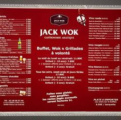 JACK WOK, Fleury-les-Aubrais - Horaires d'ouverture