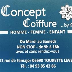 Concept Coiffure, Tourrette-Levens - Horaires d'ouverture