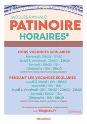 Patinoire Municipale Jacques Raynaud, Blagnac - Horaires d'ouverture