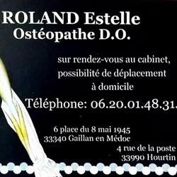 ROLAND Estelle Osteopathe, Hourtin - Horaires d'ouverture